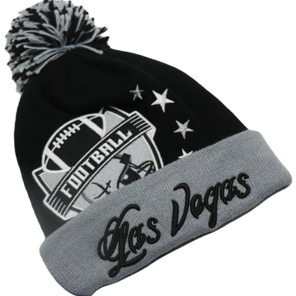 Las Vegas Premium Colossal Cuffed Pom Beanie